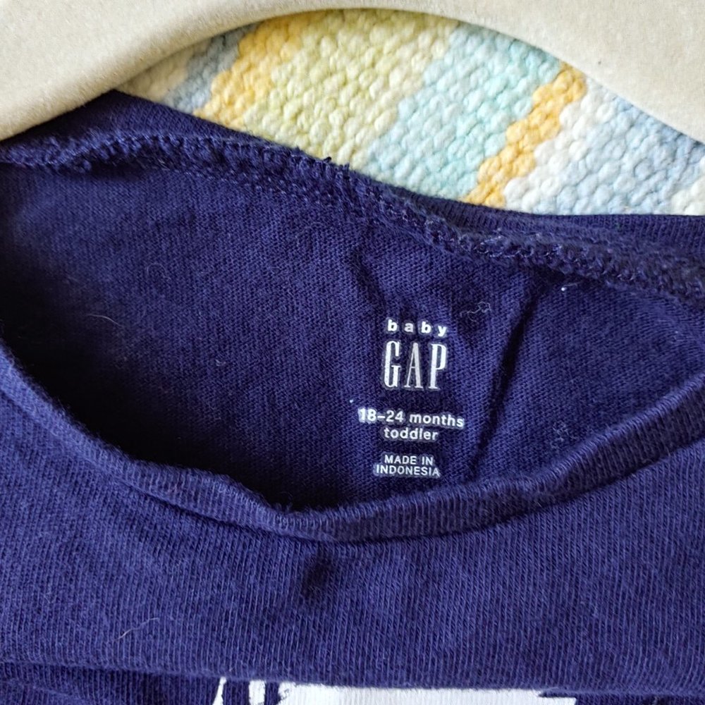 ⭐ Lot of 2 Toddler Girl GAP long sleeve tops 18-24m - Picture 14 of 16